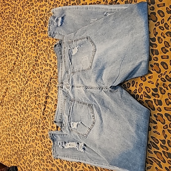 KUNMI size 12 light blue frayed jeans, hardly worn #Rockstarlife - Picture 3 of 7